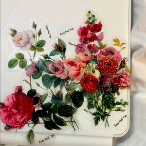 Floral stickersss - pink flowereerss